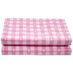 Ashley Cooper(tm) Gingham & Hearts Flannel Sheet Set