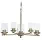 Lalia Home 5-Light Classic Clear Glass/Metal Hanging Chandelier - image 3
