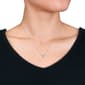 Sterling Silver Blue Topaz-Sky & Diamond Accent Heart Pendant - image 2