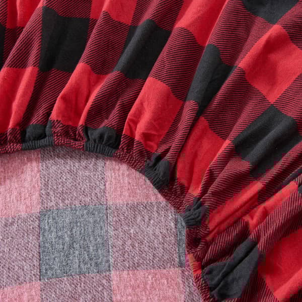 Freshfolds Premium Turkish Cotton Plaid Flannel 4pc. Sheet Set