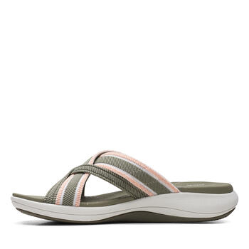 Womens Clarks® Cloudsteppers™ Mira Isle Slide Sandals - Boscov's