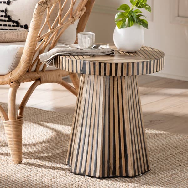 Baxton Studio Devika Modern Bohemian End Table