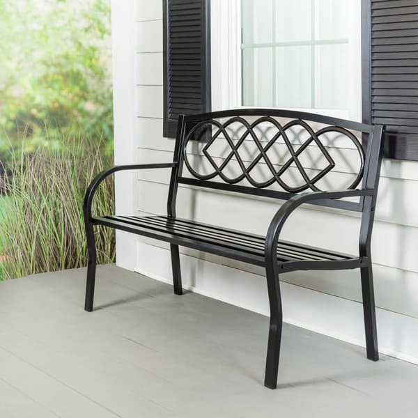 Evergreen Celtic Knot Garden Bench