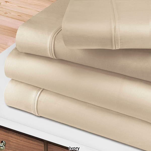 Superior Jiro Solid 400TC Egyptian Cotton Deep Pocket Sheet Set