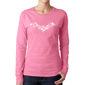 Plus Size LA Pop Art Bat Pics Word Art Long Sleeve Tee - image 1