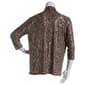 Plus Size Emily Daniels 3/4 Sleeve Foil Print Knit Open Cardigan - image 2