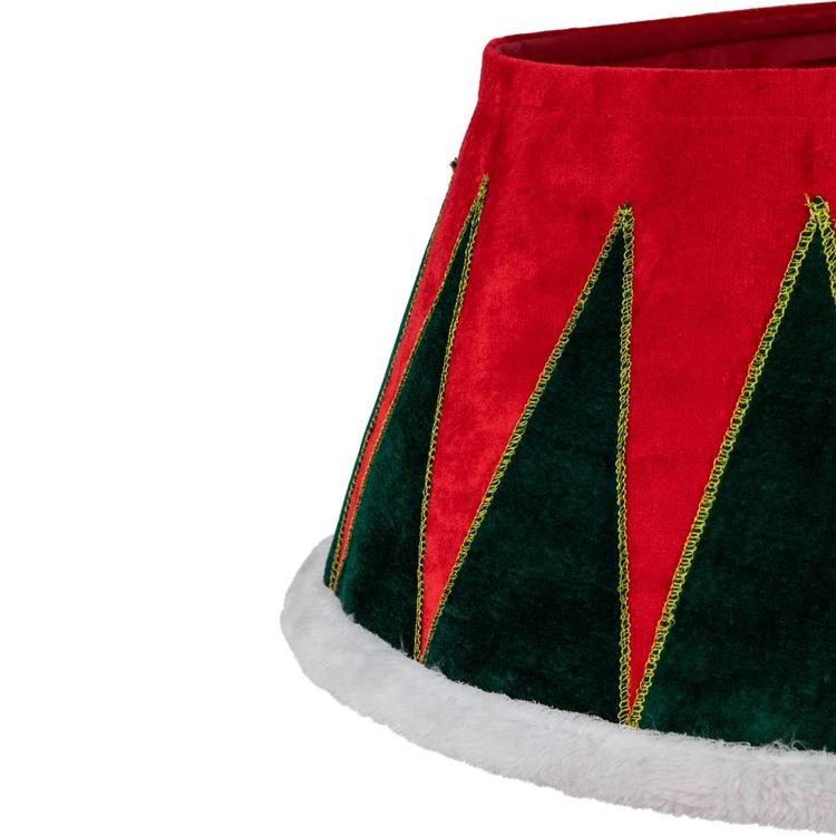 Northlight Seasonal 25in. Red and Green Christmas Tree Collar