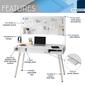 Techni Mobili Study Computer Desk w/ Dry Erase White Board - image 8