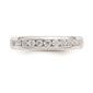 Pure Fire 14kt. White Gold Lab Grown 11-Stone Channel Band - image 1