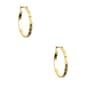 Anne Klein Goldtone Hoop Pierced Pattern Earrings - image 1