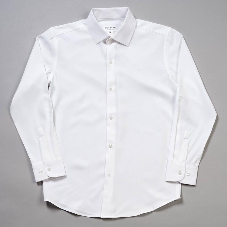 Boys (8-20) Bill Blass Long Sleeve Dress Shirt - White