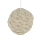 Northlight 3.75in. Beige Woven Yarn Ball Christmas Ornament - image 1