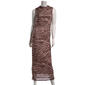 Juniors Madden Girl Zebra Mesh Funnel Neck Maxi Dress - image 1
