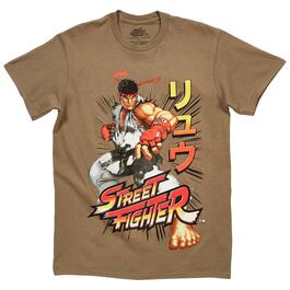 Young Mens Short Sleeve Street Fighter Graphic Tee