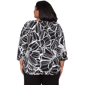 Plus Size Alfred Dunner Classics Floral Linework Side Tie Blouse - image 2