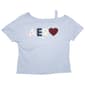Girls (7-16) Aeropostale Short Sleeve Cold Shoulder Patch Tee - image 1