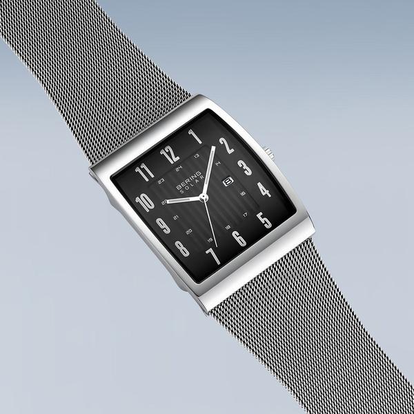 Mens BERING Black Dial Solar Watch - 16433-002