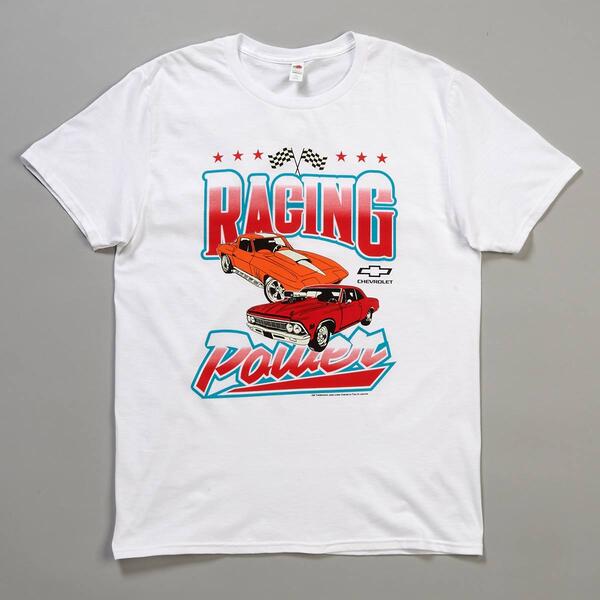 Young Mens Short Sleeve GM Racing Graphic Tee - image 