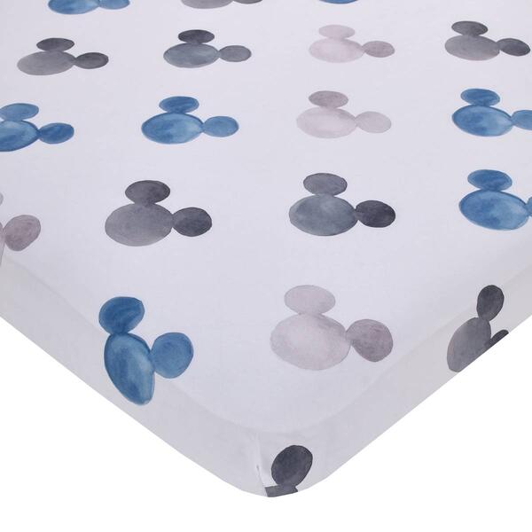 Disney Mickey Mouse Ears Mini Fitted Crib Sheets - image 