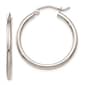 Gold Classics(tm) 10kt. White Gold Polished 22mm Tube Hoop Earrings - image 1