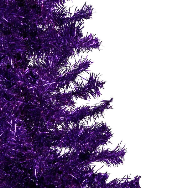 Northlight Seasonal 4ft. Purple Artificial Tinsel Christmas Tree