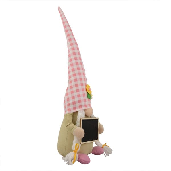 Northlight Seasonal Springtime Girl Gnome with Chalkboard