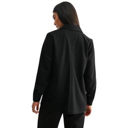 Womens CITY BLUES Long Sleeve Single Button Blazer