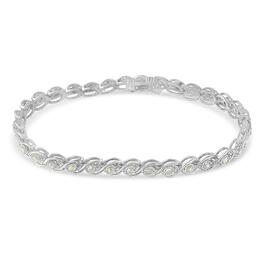 Diamond Classics&#8482; Diamond Sterling Silver Link Bracelet