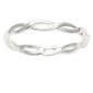 Marsala Sterling Silver Braid Band Ring - image 1