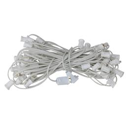 50'' White Commercial C7 Christmas Light Socket Set