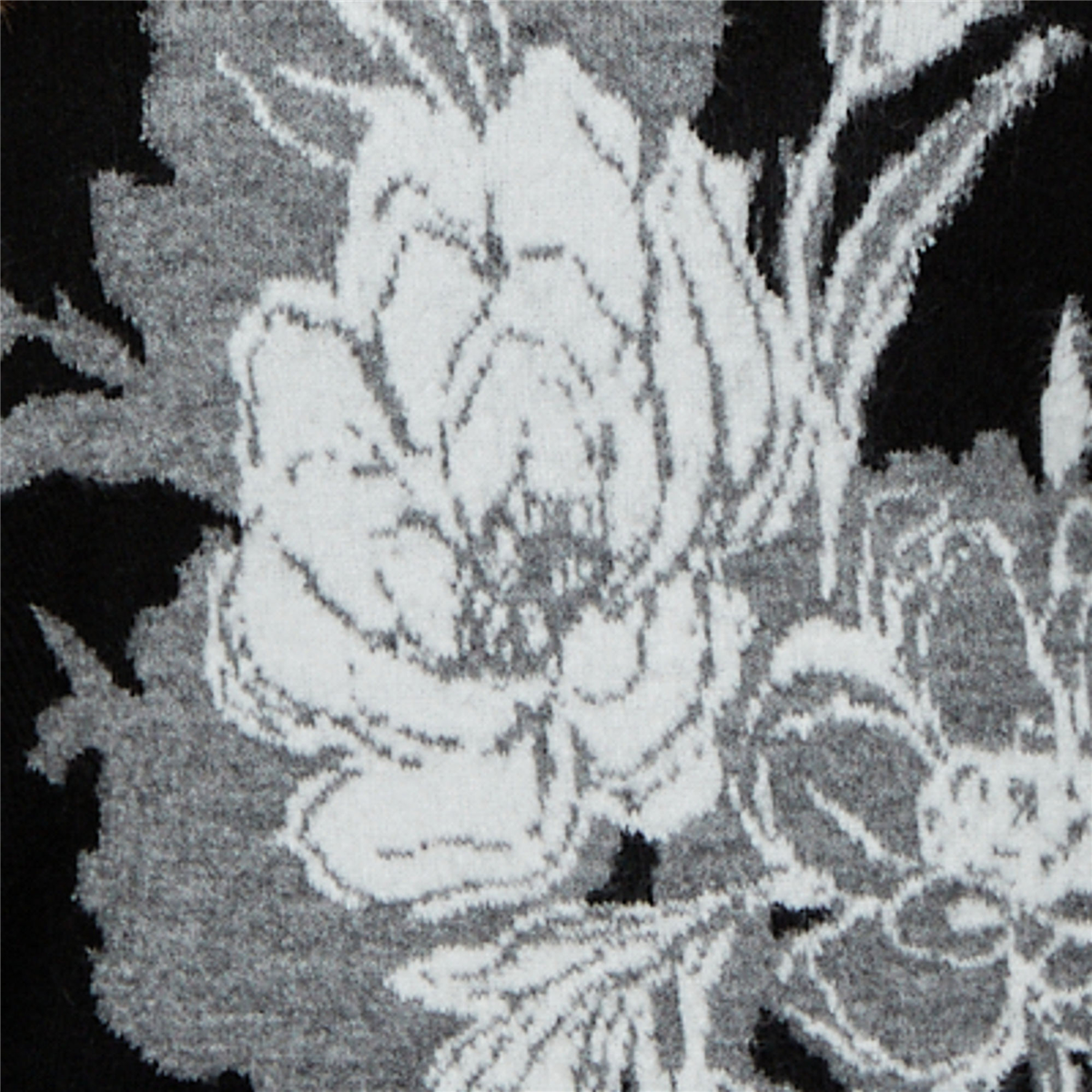Plus Size Hearts of Palm Wrapped in Rubies Large Floral Sweater