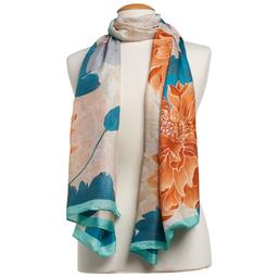 Womens Renshun Floral Butterfly Oblong Scarf