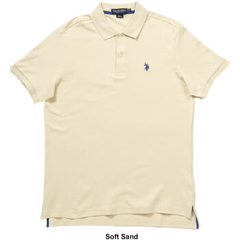 U.S. Polo Assn. Cotton Luxury Polo Shirt, Yellow (S)