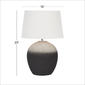 9th & Pike® Black Round Ceramic Transitional Table Lamp - image 10