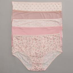 Plus Size Laura Ashley(R) 5pk. Brief Panties - LS8647-5PKCD