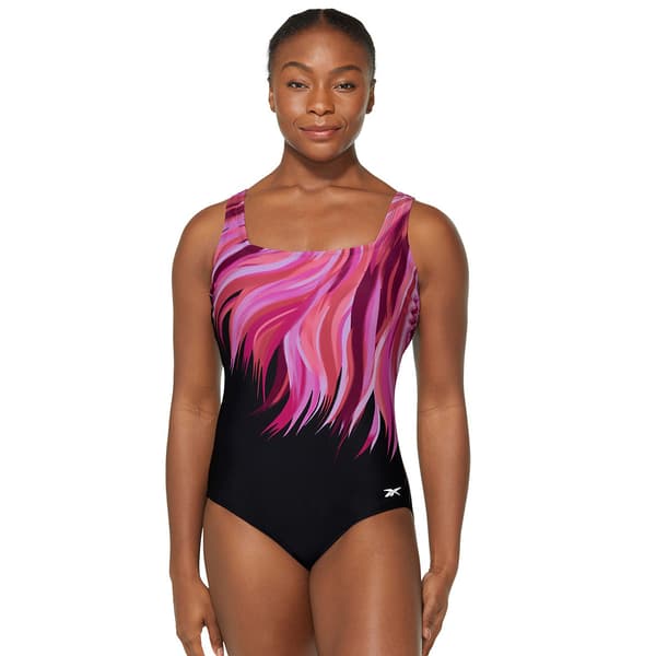 Womens Reebok Freestyle Ocean One Piece Swimsuit