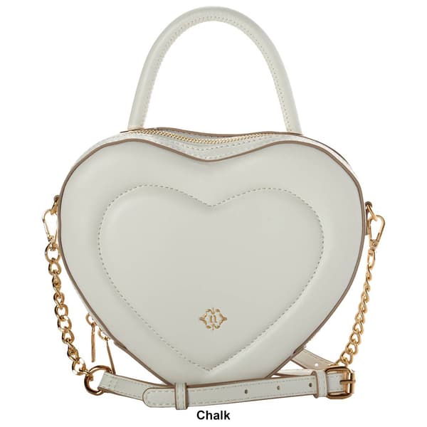 Nanette Lepore Cupid Solid Top Handle Heart Crossbody