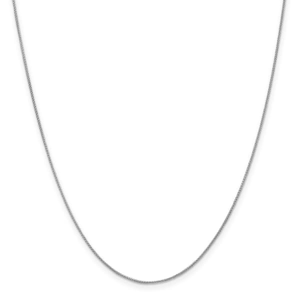 Gold Classics&#40;tm&#41; 0.80mm. 14kt. White Gold Spiga Chain Necklace - image 