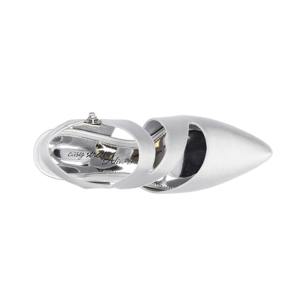 Womens Easy Street Venue Asymmetrical Satin Pumps