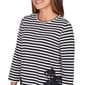 Womens Ruby Rd. Sunset Blvd 3/4 Sleeve Stripe Lace Blouse - image 5
