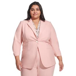 Plus Size Calvin Klein 3/4 Scrunch Sleeve Infinite Stretch Jacket