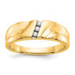 Mens Gentlemens Classics(tm) 14kt. Gold 1/15ctw. Diamond Ring - image 1