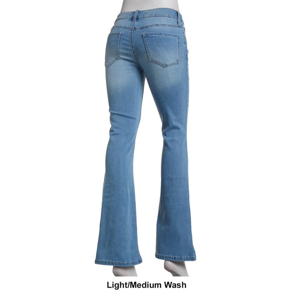 Juniors Celebrity Pink Mid Rise 5 Pocket Bootcut Jean