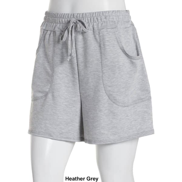 Womens Lexington Ave. Pull On Coverstitch Detail Shorts w/Pockets
