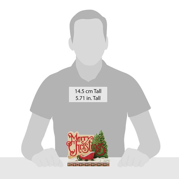 Jim Shore Christmas at the Lodge Merry Christmas Figurine