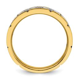 Mens Gentlemen’s Classics™ 14kt. Two Tone 1/4ctw. Diamond Ring