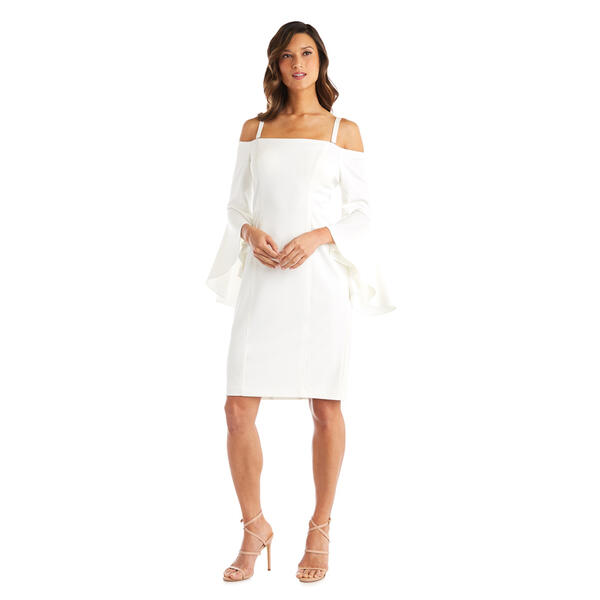 Womens R&M Richards Off the Shoulder Bell Sleeve Cocktail Dress - image 