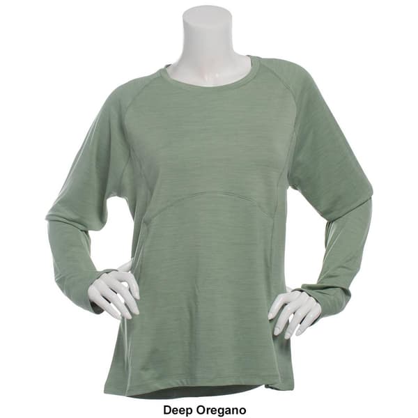 Womens Spyder Long Sleeve Crewneck Tee W/ Thumbholes - image 