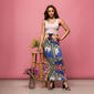 Womens 24-7 Comfort Apparel Floral Foldover Waist Maxi Skirt - image 5