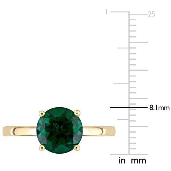 Gemstone Classics™ 10kt. Gold Lab Created Emerald Solitaire Ring
